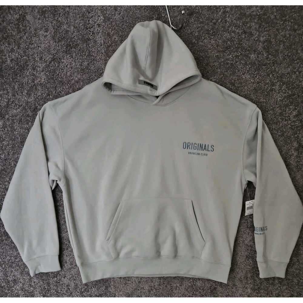 Mens Grey Originals Large Hoodie. NWt